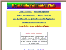 Tablet Screenshot of hernandocomputerclub.org